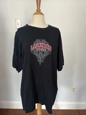 Camiseta negra Big Rig Trucks Lucky 13 talla XL Foto 1 de 4