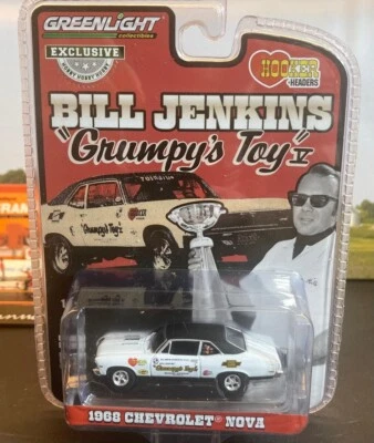  BILL JENKINS GRUMPYS TOY V 1968 CHEVY NOVA SS NHRA DRAG STRIP СУПЕР ЗАПАС X2 - Изображение 1 из 4