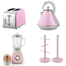 SQ Pro.Toaster, Kettle,2 x 1 Blender & Mug Tree Set or single piece (Pink)