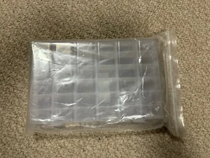 36 Compartments Clear Plastic Storage Box Jewelry Bead Screw Organizer Container - Picture 1 of 3