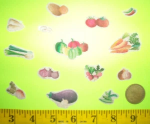 New Fresh Farm Vegetables Iron-ons Fabric Appliques Iron-ons - Picture 1 of 1