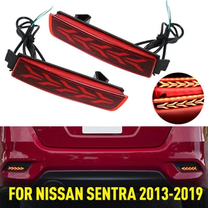 New A Pair LED Rear Bumper Tail Brake Light Lamp For Nissan Sentra 2013-2019 - Imagen 1 de 17
