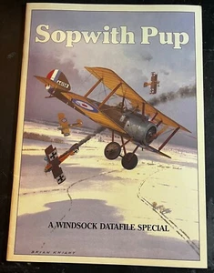 SOPWITH PUP WINDSOCK DATAFILE SPECIAL JM BRUCE DRAWINGS PROFILES CLOSEUPS RARE - Picture 1 of 9