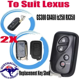 2XTo Suit Lexus GS300 GX460 is250 RX350 Key Replacement Remote Case/Shell/Blank - Picture 1 of 5