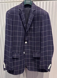 POLO RALPH LAUREN AUTHENTIC LUXURY 100% LINEN BLUE JACKET 50 IT - 40 USA MINT - Picture 1 of 5