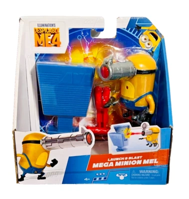 Illumination's Despicable Me 4 - Paquete de figuras LAUNCH & BLAST MEGA MINION MEL Foto 1 de 3