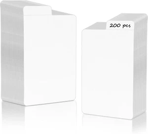 200 Stück Weiß Sammelkarten Teiler, Papier Teiler Karten Organizer für Sport Spiel - Bild 1 von 7