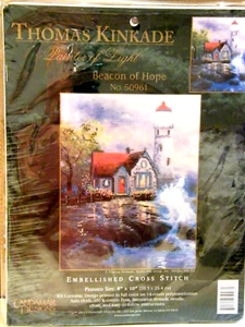 Thomas Kinkade Leuchtfeuer der Hoffnung Leuchtturm 8x10" Kit /XX1 - Bild 1 von 4