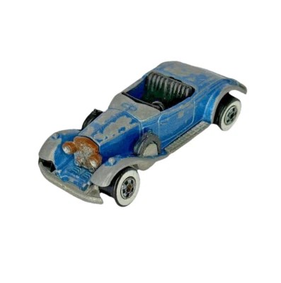 Vintage 1982 Hot Wheels Rolls-Royce Azul Metálico Classic Roadster Mattel - Imagem 1 de 4