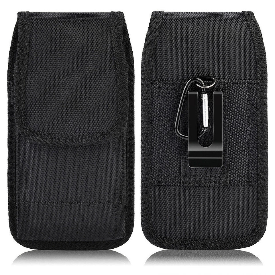 Vertical Case Pouch Belt Clip Holster Cover for iPhone/Samsung/Huawei Cell Phone - Image 1 of 4