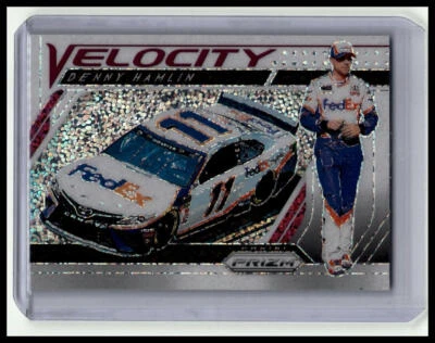 Denny Hamlin Velocity 2019 Prizm White Sparkle #72 - Image 1 of 2