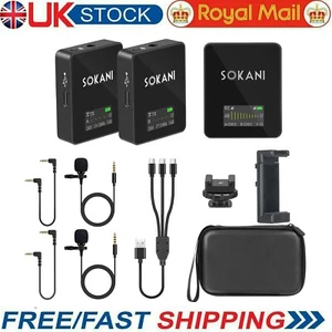 Sokani Tiny Twin 2X Transmitters & Receiver Wireless Lavalier Microphone System - Picture 1 of 9