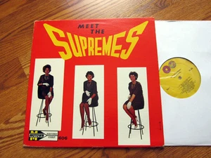 SUPREMES Meet the Supremes Stool cover Original Canadian Motown globe label - Imagen 1 de 1