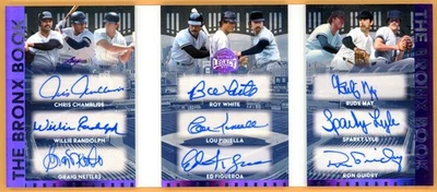 Leaf Bronx Legacy Piniella/Lyle/Guidry/Randolph/Netles 2025 9 autos #4/8 Foto 1 de 3