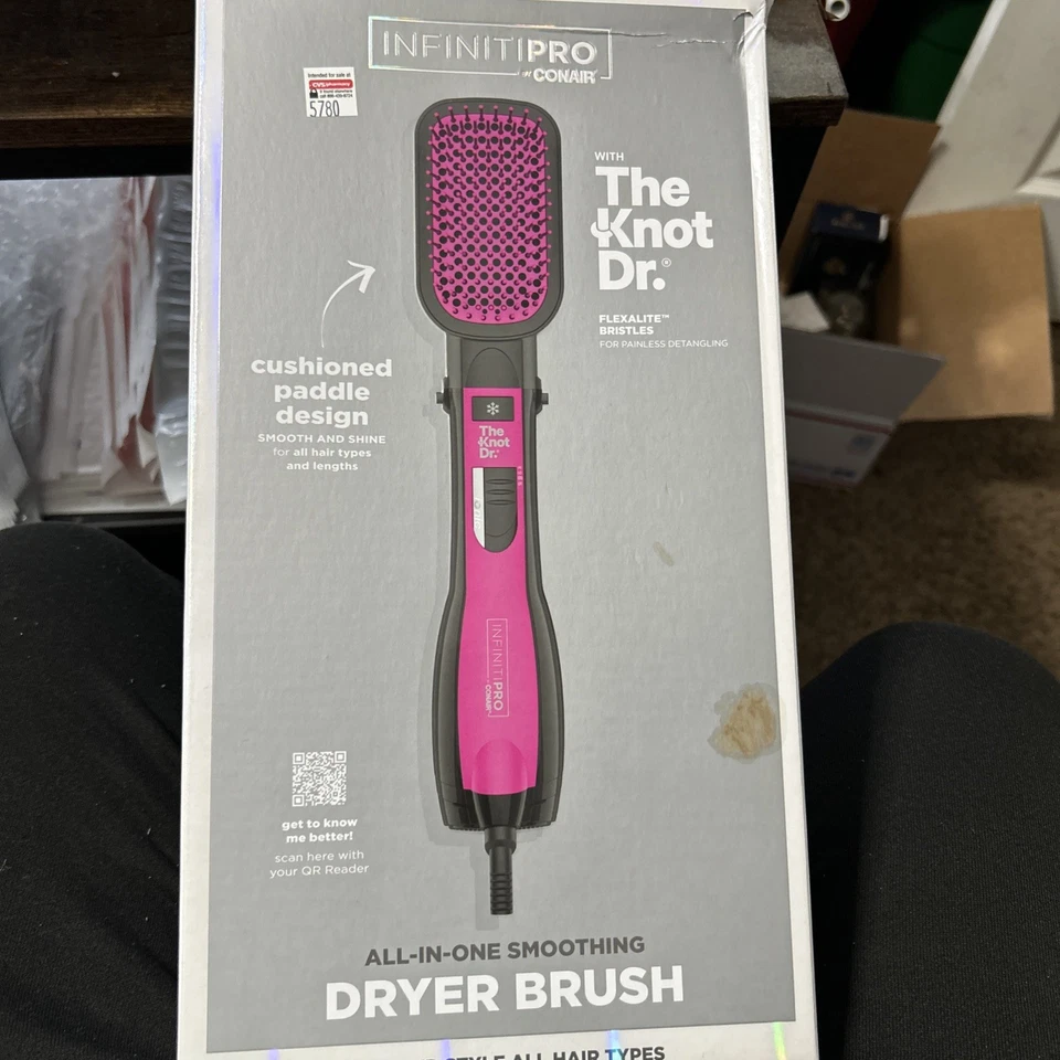 INFINITIPRO BY CONAIR The Knot Dr All n One Smoothing Dryer Brush - Pink - Image 1 of 1