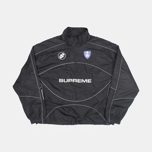Supreme Reflective Piping Pullover / Size S / Short / Mens / Black / Polyester - Picture 1 of 8