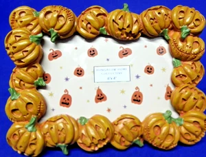 Halloween Photo Frame Jack-O-Lantern Design 6" x 4" Photo New by Bungalow Home - Picture 1 of 6