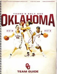 2012-2013 Oklahoma Sooners Women's Basketball Media Guide - Picture 1 of 1