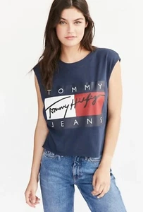 Tommy Hilfiger Tommy Jeans '90s Capsule Collection Women's Muscle Tank Tee Small - Picture 1 of 10