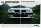 2001 PEUGEOT 406 V6 Vintage Original 2 page Print AD Face photo like Taxi movie