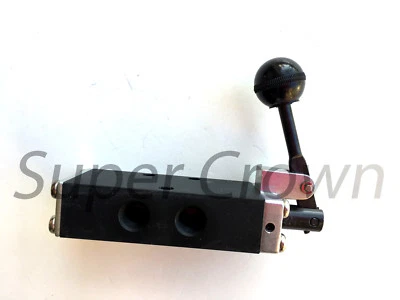 Pneumatic Hand Lever Valve 5 Port 3 Position Toggle Manual Contol SH-410-02-3NPT - Image 1 of 4