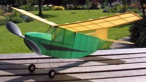 Coupé by Veron ~ modèle d'avion vintage alimenté en caoutchouc ~ ensemble de côtes de balsa découpées au laser