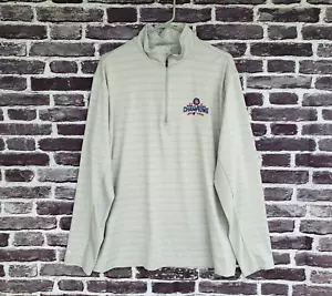 🔥 Chicago Cubs 2016 World Series Quarter Zip Antigua Golf Shirt Men's XL Golf - Picture 1 of 7
