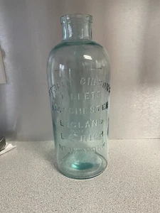 Antique 12.5” Robert Gibson's Tablets Bottle EC Rich Manchester England New York - Picture 1 of 9