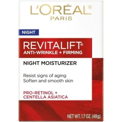 L'OREAL REVITALIFT NIGHT MOISTURIZER W/PRO-RETINOL+CENTELLA ASIATICA 1.7-OZ - Image 1 of 4