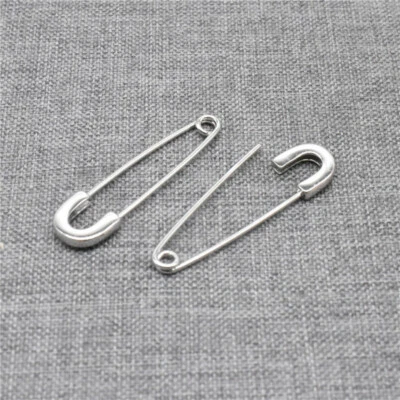 2 piezas de broche liso de plata de ley 925 con pinback enchapado en rodio Foto 1 de 4
