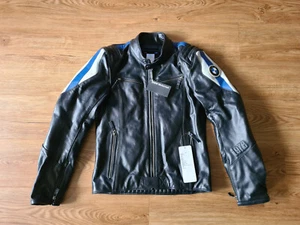 Original BMW Lederjacke Club Herren Gr. S schwarz/blau/weiß - Bild 1 von 8