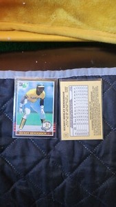 1985 Leaf Rickey Henderson #208 oakland athletics A's HOF 