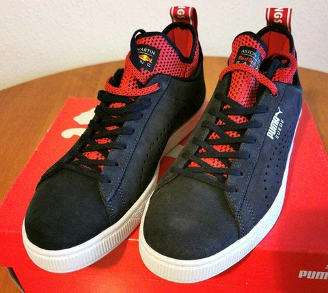 Formula 1 Redbull Racing F1 team PUMA ISSUE PIT CREW SHOES NEW SIZE 8 (42) SUEDE Cover