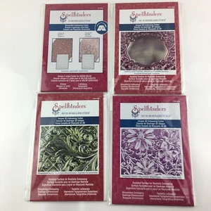4 Spellbinders M-Bossabilities EL-005 006 003 005 Swirls Daisies Labels Splendid - Picture 1 of 9