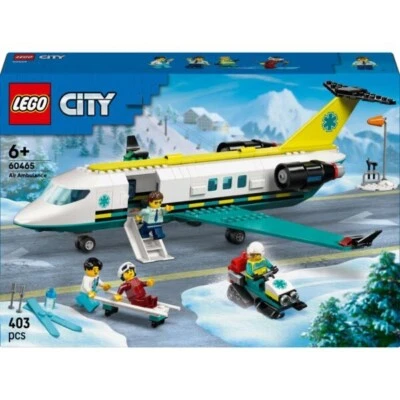 LEGO City 60465 avión ambulancia aérea de emergencia 403 piezas kit de construcción de juguete Foto 1 de 4