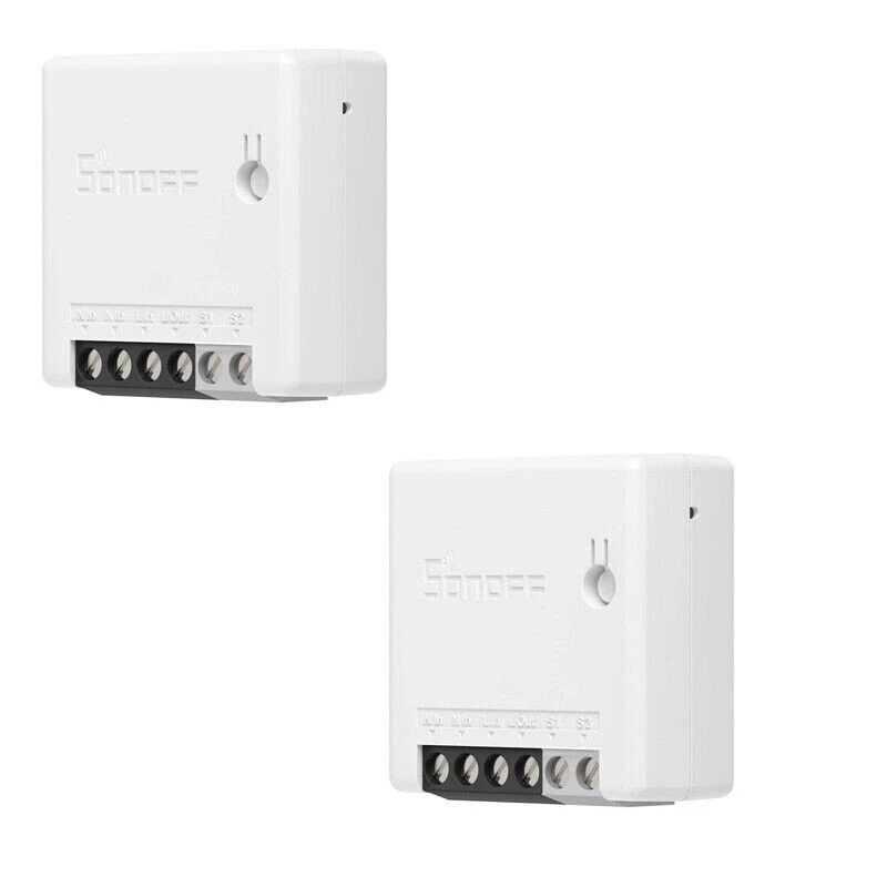 2 PEZZI Sonoff Mini R2 Smart Switch WIFI APP Domotica Ios Alexa Google Home