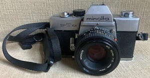 Vintage Minolta SRT 101 35mm SLR Film Camera w/ 50mm F/1.2 Lens Made In Japan - Picture 1 of 24