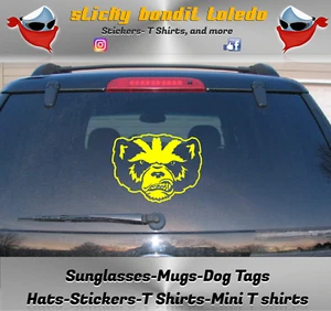 U of M Michigan Wolverines Mascot 6 inch window vinyl decal sticker - Picture 1 of 4