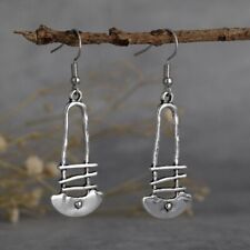 Handmade Silver Ethnic Design Tassel Hook Earring-Silver Dangle Earring Gift