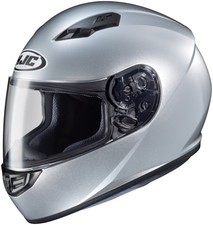 HJC CS-R3 FULL-FACE MOTORCYCLE HELMET METALLIC SILVER SMALL SM 0856-0107-04