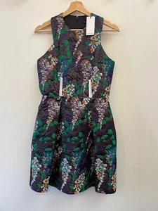 Carven New Sleeveless Floral Jacquard Mini Dress, FR 38, US 6 - Picture 1 of 5