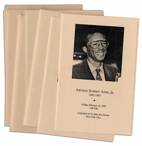 Lot of 10 Programs From Arthur Ashe's Funeral - Picture 1 of 1