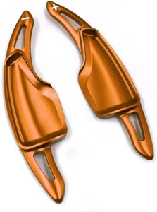 14-20 C7 Corvette Camaro ORANGE Steering Wheel Paddle Shifter Extensions Chevy - Foto 1 di 3