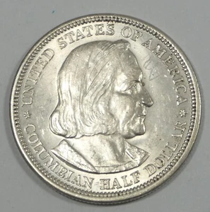 1893 Columbian Exposition Commemorative Silver 50c Nice BRILLIANT UNCIRCULATED - Bild 1 von 4