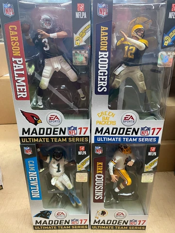 MCFARLANE MADDEN 17 NFL LOT OF 4  C NEWTON K COUSINS C PALMER AARON RODGERS MINT Cover