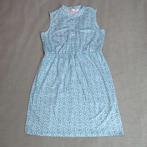Stella Parker Kleid Damen mittelblau tropisch Muscheln Blouson Beachy Coastal - Bild 1 von 8