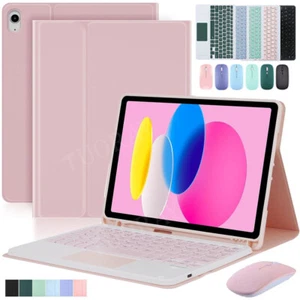 Touchpad Keyboard Case Mouse For iPad 11th/10/9/8/7/6/5 Gen A16 Air 11 M3 2025 - Picture 1 of 42