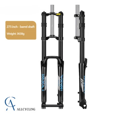 Horquilla de aire ajustable para bicicleta MTB de doble hombro 26/27,5/29er Foto 1 de 4