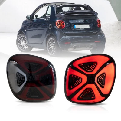 For 16-19 Mercedes Smart 453 Fortwo / Forfour LED Smoke Lens Taillight Animation - Image 1 of 4