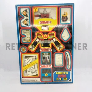 Vintage Robot ZAMBOT 3 JUNIOR 3 IN 1 Chogokin Zamboace Zambase Ceppi Ratti - Picture 1 of 13
